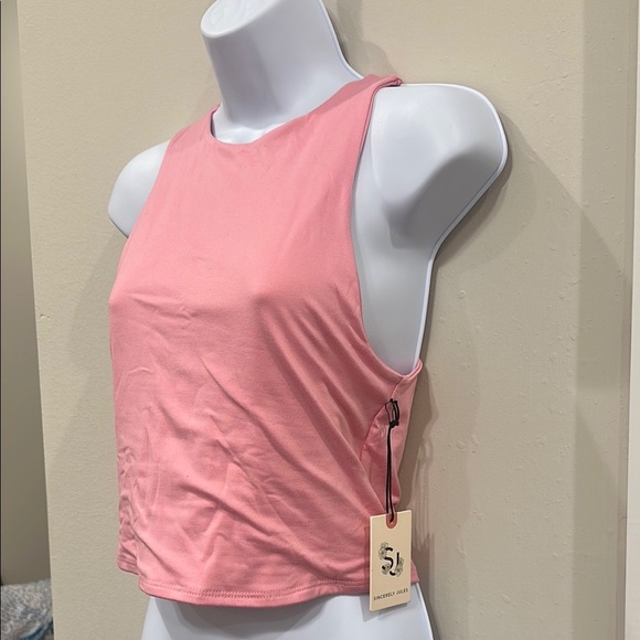 NWT Pink Sleeveless Women's Top- large - Picture 2 of 5